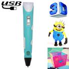 Hand-held 3D Printing Pen, USB Plug(Blue) - 1