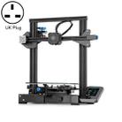 CREALITY Ender-3 V2 Craborundom Glass Platform Ultra-silent DIY 3D Printer, Print Size : 22 x 22 x 25cm, UK Plug - 1