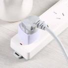 002T Portable Universal Socket Computer Server Power Adapter Travel Charger, CN Plug(White) - 5