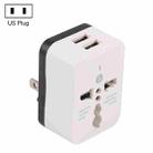 WN-2018 Dual USB Travel Charger Power Adapter Socket, US Plug - 1