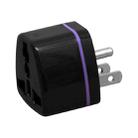 Pure Copper US Plug Mexico Adapter (Black) - 1