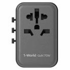 MOMAX 1-World UA8 PD 65W Fast Charger Power Adapter(Black) - 2