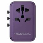 MOMAX 1-World UA8 PD 70W Fast Charger Power Adapter(Purple) - 2