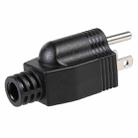 US Plug Male AC Wall Universal Travel Power Socket Plug Adapter (Black) - 1
