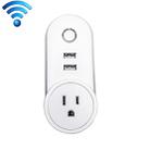 SA-002 2 USB Ports + 1 US Socket WiFi Smart Power Plug Socket, Compatible with Alexa and Google Home, AC 110V-230V, US Plug - 1