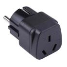 Portable Three-hole AU to EU Plug Socket Power Adapter - 1