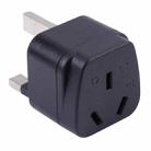 Portable Three-hole AU to UK Plug Socket Power Adapter - 1