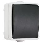 IP44 Waterproof Kitchen Bathroom Single Control Switch, EU Plug - 1