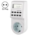 AC 230V Smart Home Plug-in LCD Display Clock Summer Time Function 12/24 Hours Changeable Timer Switch Socket, EU Plug - 1