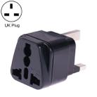 Portable Universal Socket to UK Plug Power Adapter Travel Charger with Fuse(Black) - 1