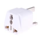 Portable Universal Socket to UK Plug Power Adapter Travel Charger with Fuse(White) - 2