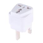 Portable Universal Socket to UK Plug Power Adapter Travel Charger with Fuse(White) - 4