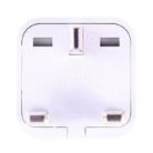 Portable Universal Socket to UK Plug Power Adapter Travel Charger (White) - 6