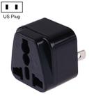 Portable Universal Socket to US Plug Power Adapter Travel Charger (Black) - 1