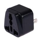Portable Universal Socket to US Plug Power Adapter Travel Charger (Black) - 2
