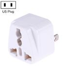 Portable Universal Socket to US Plug Power Adapter Travel Charger (White) - 1