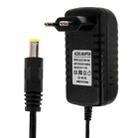 EU Plug AC 100-240V to DC 12V 5A Power Adapter, Tips: 5.5 x 2.1mm, Cable Length: about 1.2m (Black) - 1