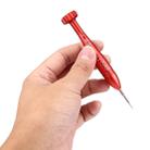 Professional Repair Tool Open Tool 1.2 x 25mm Cross Tip Socket Metal Screwdriver(Red) - 5