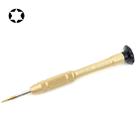 Professional Repair Tool Open Tool 25mm T4 Hex Tip Socket Screwdriver(Gold) - 1