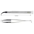 BEST BST-7A  Curved Head Tweezers for Mobile Phone / Computer Repair - 4