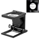 Mini Desk Style 10x Magnification Loupe Metal Antique Magnifier(Black) - 1