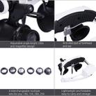 10X 15X 20X 25X Wearing Glasses Eyes Illuminated Magnifier Magnifying Watch Repairing Loupe With LED Light(White) - 7