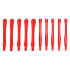 10 PCS Mobile Phone Repair Tool Spudgers (5 PCS Round + 5 PCS Square)(Red) - 1