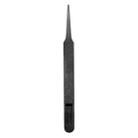 JF-S11 Anti-static Carbon Fiber Straight Tip Tweezers(Black) - 1