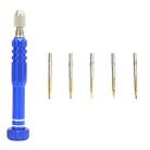 JF-6688 5 in 1 Metal Multi-purpose Pen Style Screwdriver Set for Phone Repair(Blue) - 1