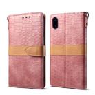 For iPhone XS Max Leather Protective Case(Pink) - 1
