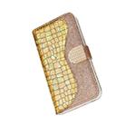 Crocodile Texture Matching Horizontal Flip Leather Case with Card Slots & Holder For iPhone XR(Gold) - 7
