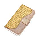 Crocodile Texture Matching Horizontal Flip Leather Case with Card Slots & Holder For iPhone XR(Gold) - 8