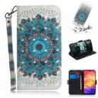 3D Coloured Drawing Horizontal Flip Leather Case with Holder & Card Slots & Wallet For Huawei P30 Lite(Peacock Wreath) - 1