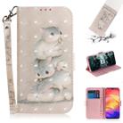 3D Coloured Drawing Horizontal Flip Leather Case with Holder & Card Slots & Wallet For Galaxy S10(Three Squirrels) - 1