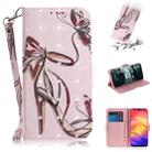 3D Coloured Drawing Horizontal Flip Leather Case with Holder & Card Slots & Wallet For Galaxy S10e(Butterfly High Heels) - 1