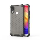 Shockproof Honeycomb PC +TPU protective For Redmi Note 7(Black) - 1
