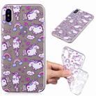 For iPhone X / XS Painted TPU Protective Case(Bobi Horse Pattern) - 1