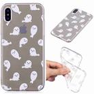 For iPhone X / XS Painted TPU Protective Case(White Sea Lion Pattern) - 1