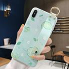 For iPhone X / XS Lemon Pattern Wrist Strap TPU Case(Lemon Pattern model C) - 1