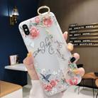 Flowers Pattern Wrist Strap Soft TPU Protective Case For iPhone SE 2020 & 8 & 7(Flowers wrist strap model C) - 1