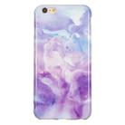 TPU Protective Case For iPhone 6 & 6s(Purple Marble) - 1