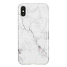 For iPhone X / XS TPU Protective Case(White Marble) - 1