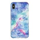 For iPhone XS Max TPU Protective Case(Blue Star) - 1