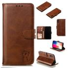 For iPhone X / XS Leather Protective Case(Brown) - 1