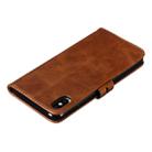 For iPhone XS Max Leather Protective Case(Brown) - 8