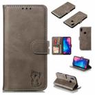 Leather Protective Case For Redmi Note 7(Gray) - 1