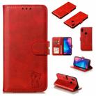 Leather Protective Case For Redmi Note 7(Red) - 1