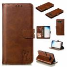 Leather Protective Case For Galaxy S10(Brown) - 1