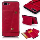 Leather Protective Case For iPhone 8 Plus & 7 Plus(Red) - 1