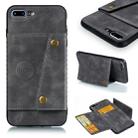 Leather Protective Case For iPhone 8 Plus & 7 Plus(Gray) - 1